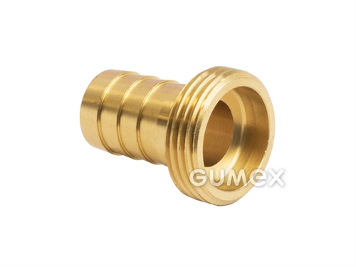Hadicový násadec bez šestihranu, 13mm, vnější závit G 3/4", 10bar, -10°C/+90°C, mosaz